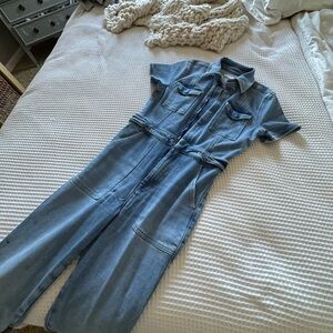 Good American Fit For Success Denim Jumpsuit